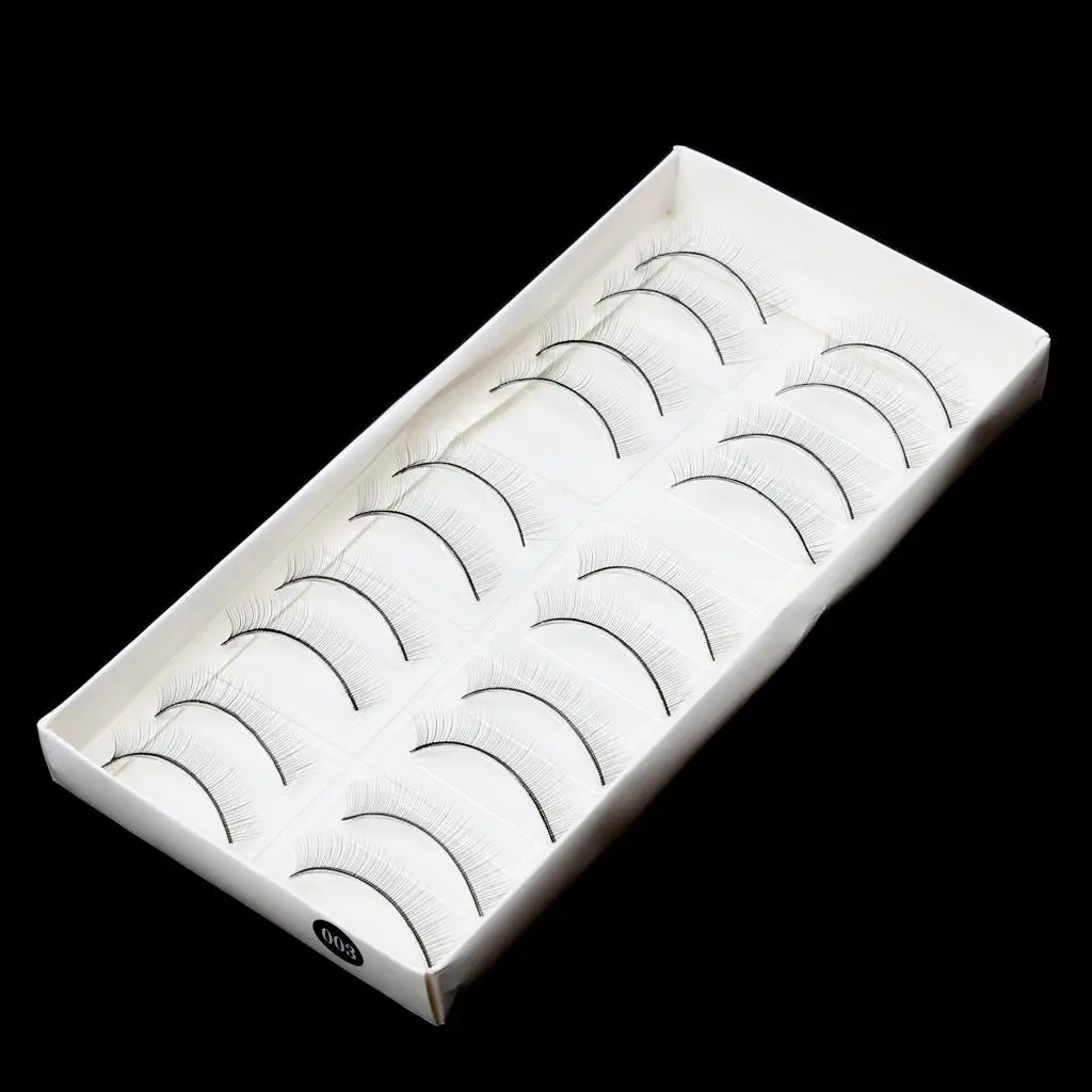 3x 10 pares de pestañas postizas de extensión de maquillaje para principiantes Amature