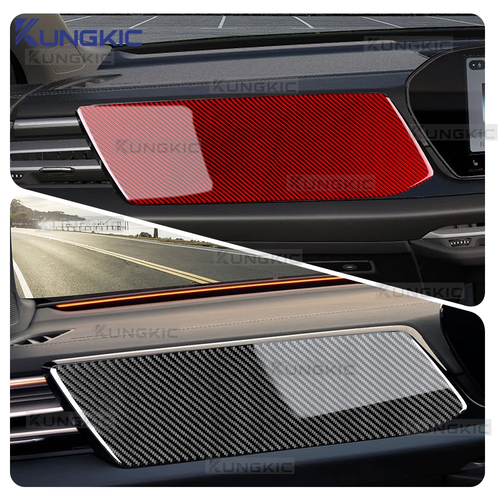 

Наклейка для Audi A5 B10 2025 2026, защитная пленка для панели пассажирского экрана (левый/правый руль), накладка из настоящего мягкого карбона, аксессуары