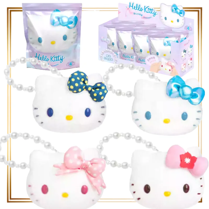 

Sanrio Sweetheart Famous Star Series Blind Box Hello Kitty Pinch Music Tabletop Ornaments Figurines Doll Toys Kulomi Anime Gift