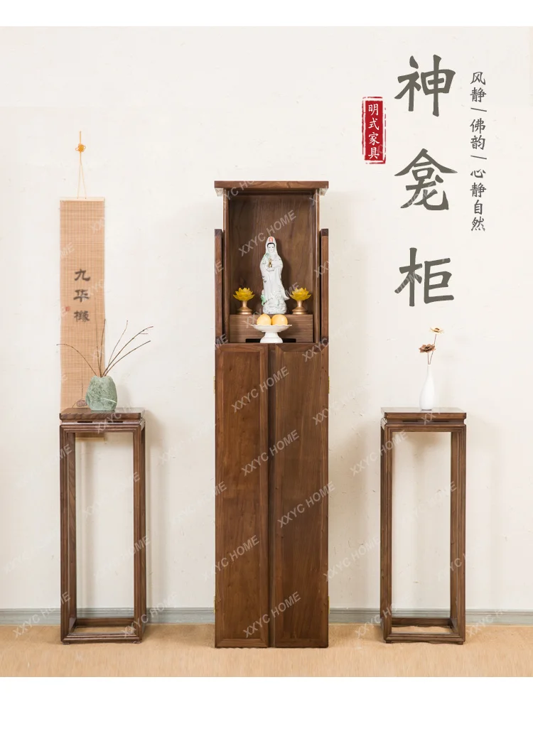 Standing Living Room Cabinets Light Luxury Buddha Niche Living Room Cabinets Buddha Platform Furniture