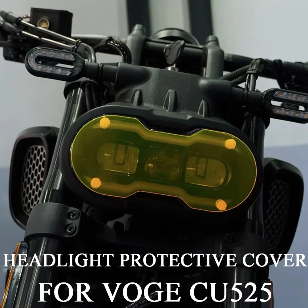 For Voge CU525 CU 525 Headlight Shade Color Changing Lamp Protective Cover Decoration Accessories