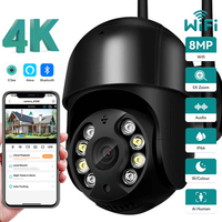 8MP PTZ Wifi IP Camera 4K HD 5MP Surveillance Camera 4X Digital Zoom H.265 Outdoor IP66 Waterproof Wireless Security CCTV Camera