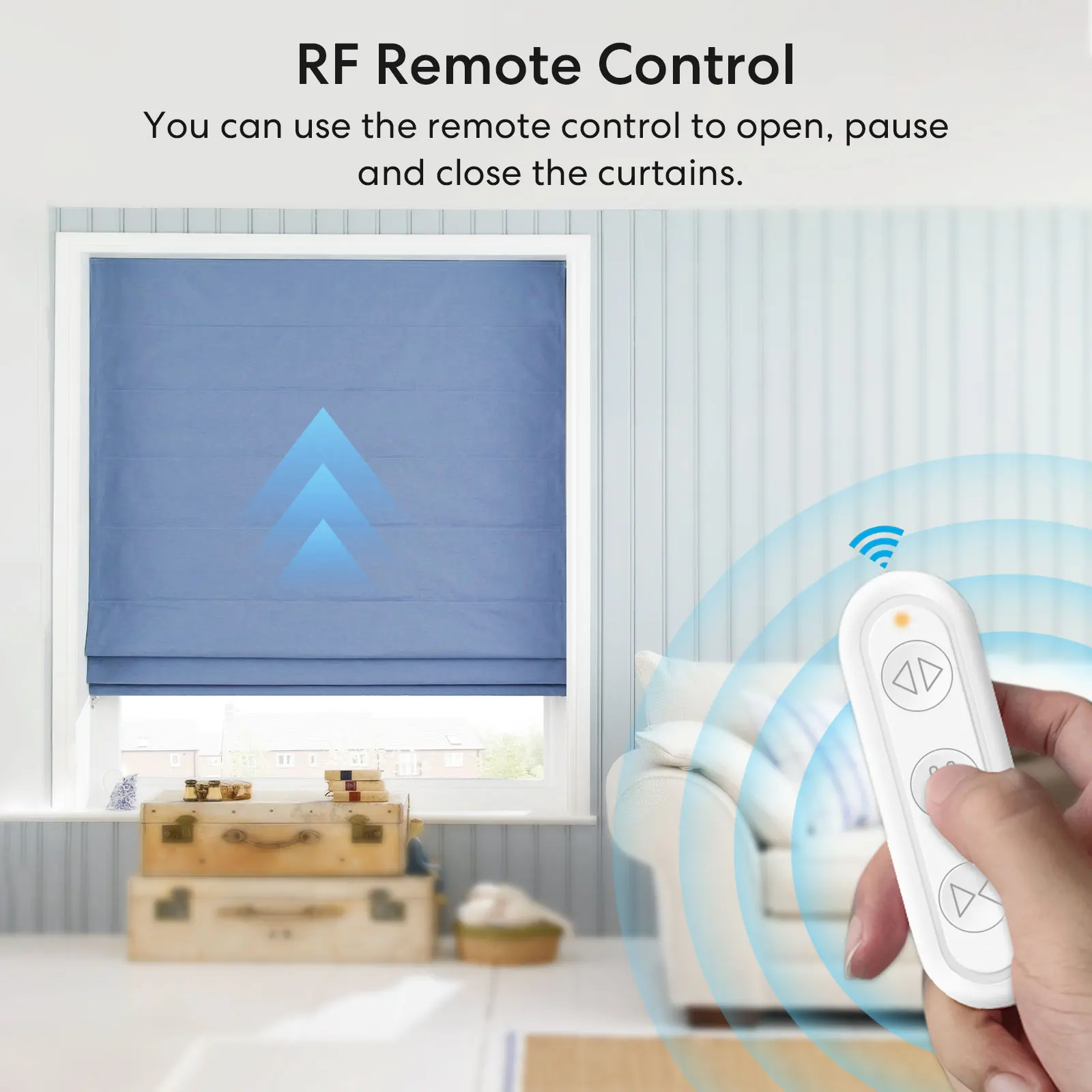 LoraTap Smart Curtains Blinds Relay Switch Module for Roller Shutter Works with Alexa Google Assistant App Control