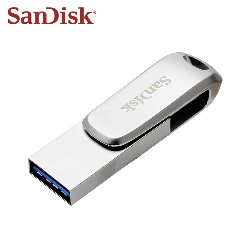 SanDisk DDDC4 USB 3.1 Ultra Drive Luxe Двухпортовый флэш-накопитель USB Type-C считывает скорость до 150 МБ/с флэш-накопителя SanDisk DDDC4 USB 3.1 Ultra Drive Luxe Двухпортовый флэш-накопитель USB Type-C считывает скорость до 150 МБ/с флэш-накопителя