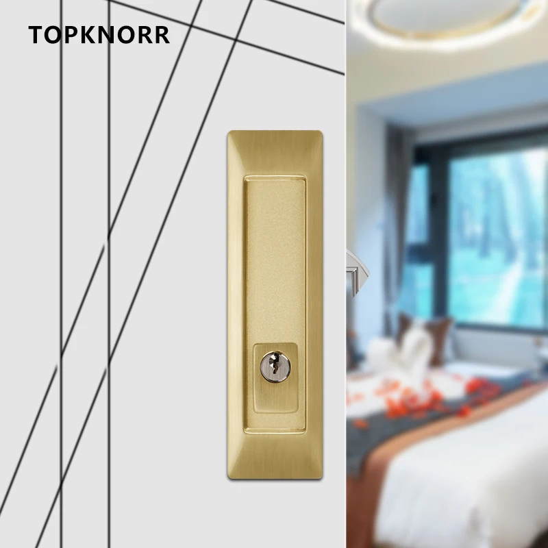 

New Sliding Door Lock Indoor Kitchen Hook Lock Bathroom Wooden Door Secret Door Lock With Key Black Sliding Sliding Door Lock