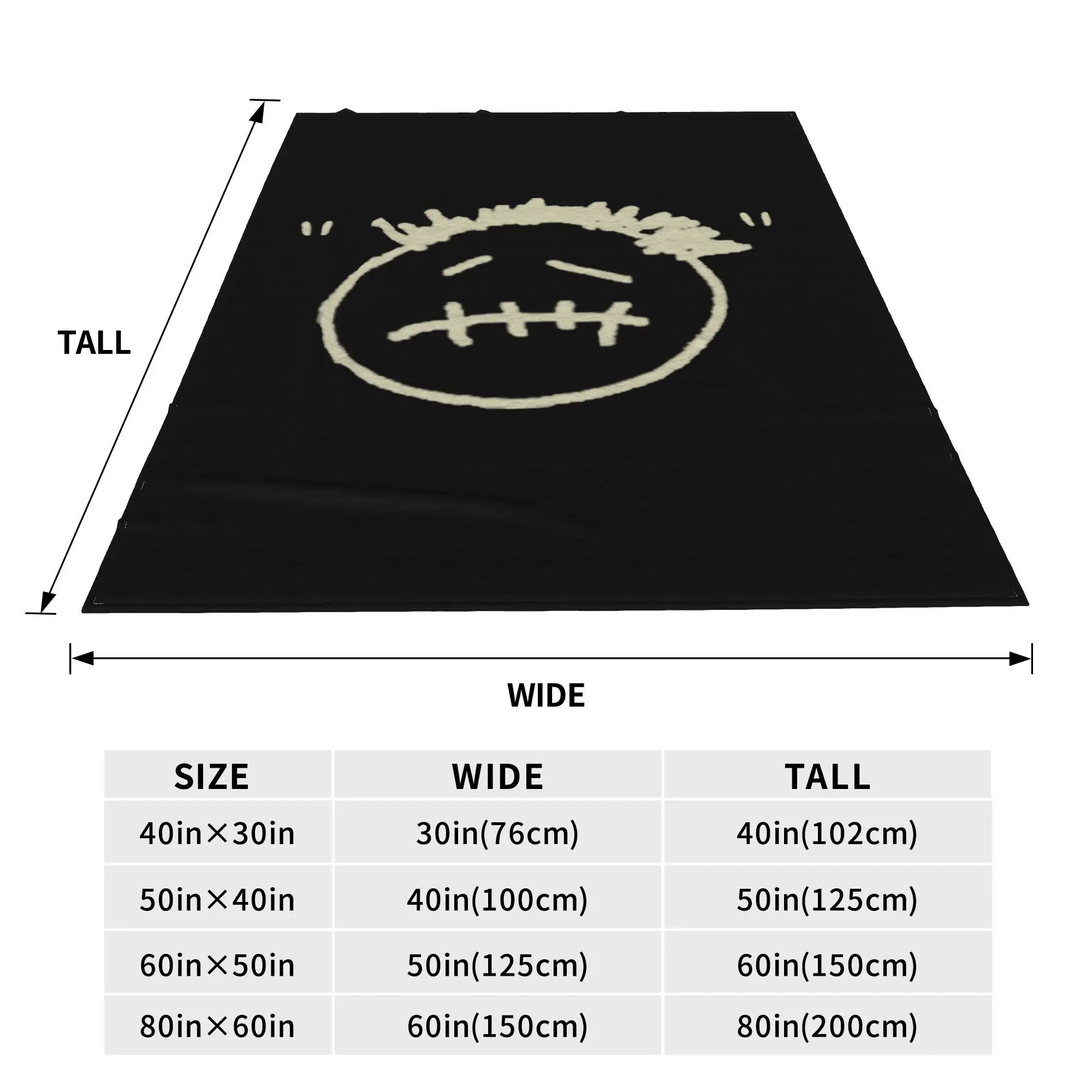 Cactus Jack Logo Blanket Soft Warm Flannel Throw Blanket Cover for Bed Living room Picnic Travel Home Couch