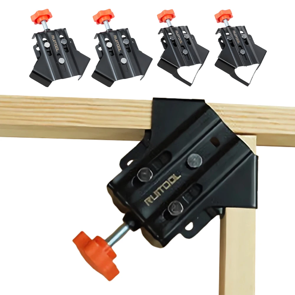 

1/2/4 PCS Stainless Steel Woodworking Clamp Tool Right Angle Clip Splicing Clamp Locator Wood Corner Clamps Fixing Clamp Clips