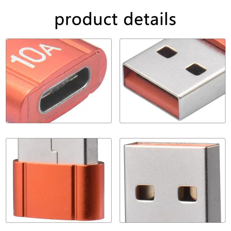 USB3.0 To TYPE-C Adapter USB C To USB 3.0 Adapter For Charge Support Double Sided Charging & Data Transfer USB A To USB C