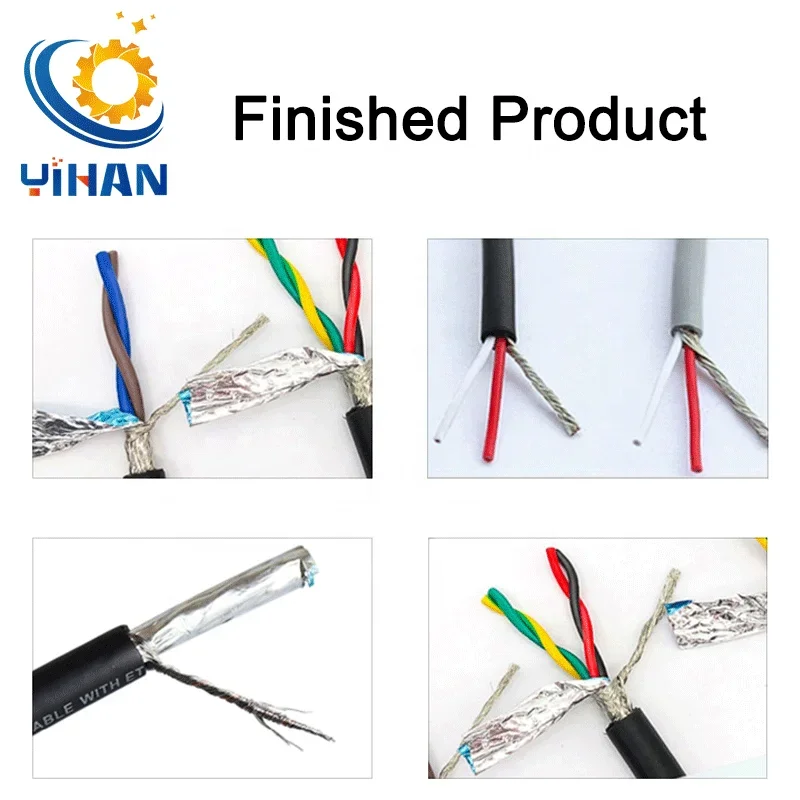 YH-N100 آلة لف الأسلاك المحمية معدات إعصار الكابلات آلة سلك فرشاة الدرع