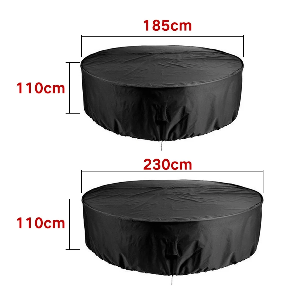 Round Cover Round Outdoor Garden Furniture Cover Waterproof Oxford Protective Furniture Rain and Snow Dust Cover view 5