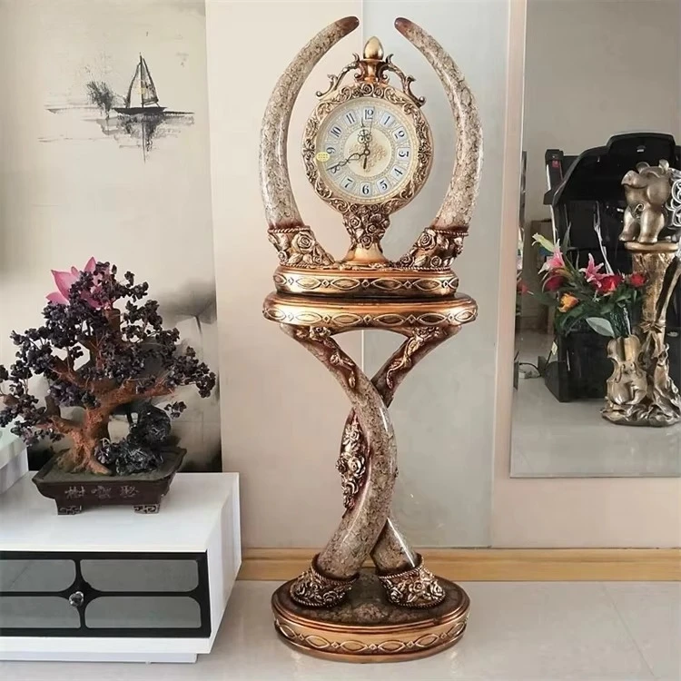 large digital modern resin office at home luxury decoration quartz decorative floor clock