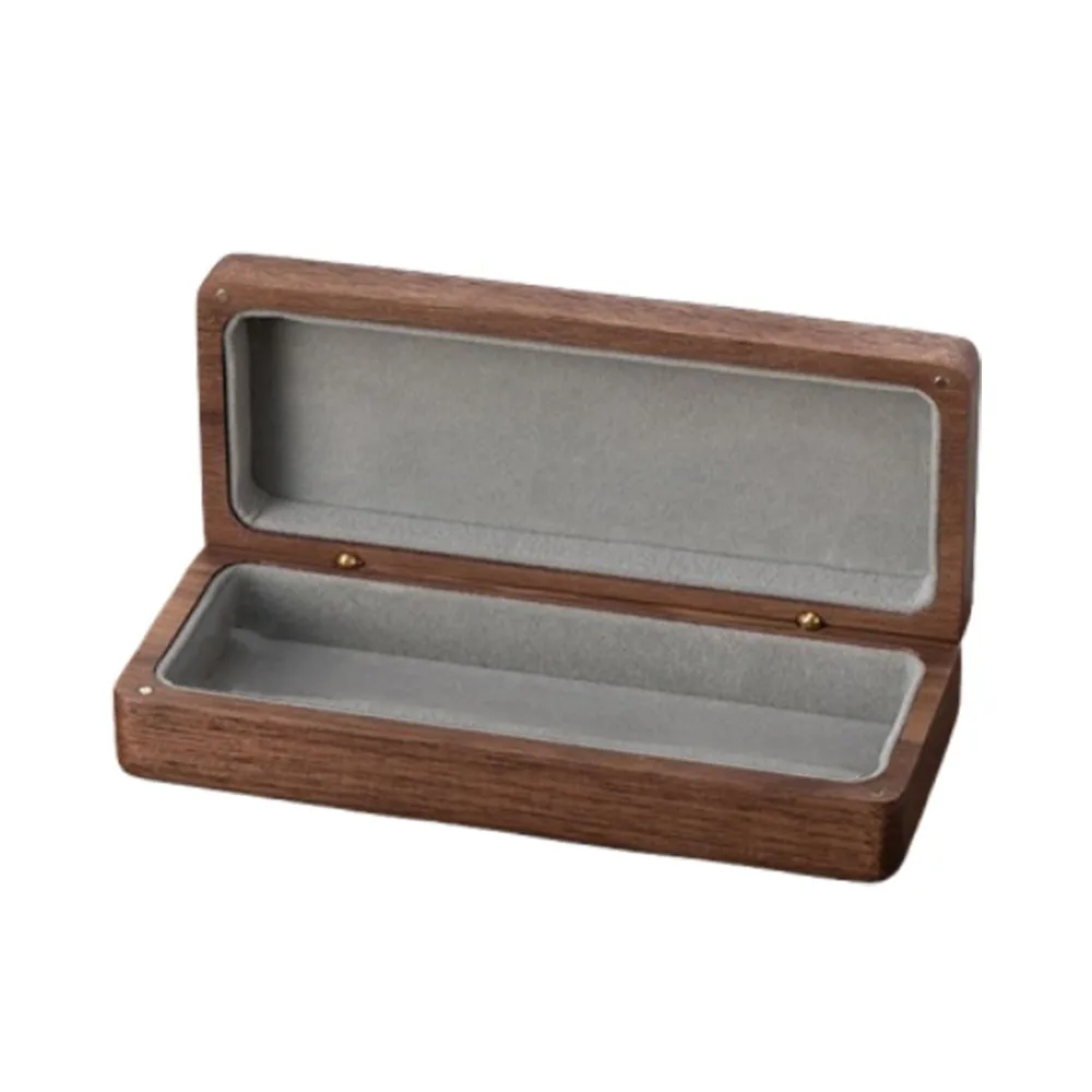 

Anti-Pressure Wood Glasses Case Magnetic Buckle Eyeglasses Protective Case Large Capacity Walnut Wood Storage Box