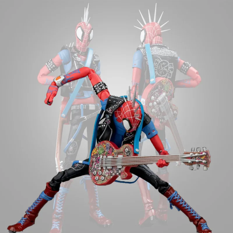 

Коллекционная артикулированная фигурка Человека-паука Marvel Spider-Man: Через вселенные 2 в стиле панк, сборная модель, настольное украшение