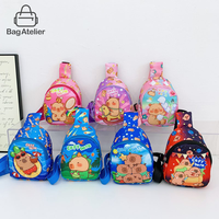 Cute Capybara Doll Shoulder Bag Cartoon Chest Bag Multifunctional Storage Crossbody Bag Home Decorations Children's Gifts