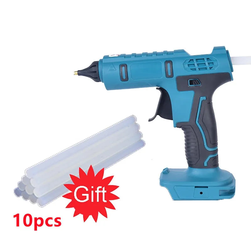 Hot Melt Glue Gun with 11m Glue Sticks  Electric Household Heat Temperature Thermo Industrial Repair Tool for 18V Makita battery