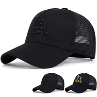 Unisex Letter Embroidery Baseball Net Caps Spring Summer Outdoor Sunscreen Hat Adjustable Casual Trucker Hats