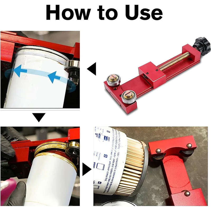 AC54-66490 กรองน้ํามันเครื่องมือตัดกรองน้ํามันเครื่องมือกําจัด Universal ตัดช่วง 1-3/4 นิ้วถึง 5-3/4 นิ้ว