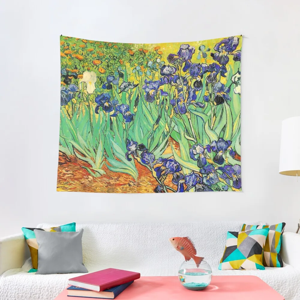 

Vincent Van Gogh Purple Irises at St. Remy Tapestry Decorative Wall Murals Decor For Bedroom Wall Hanging Decor Tapestry