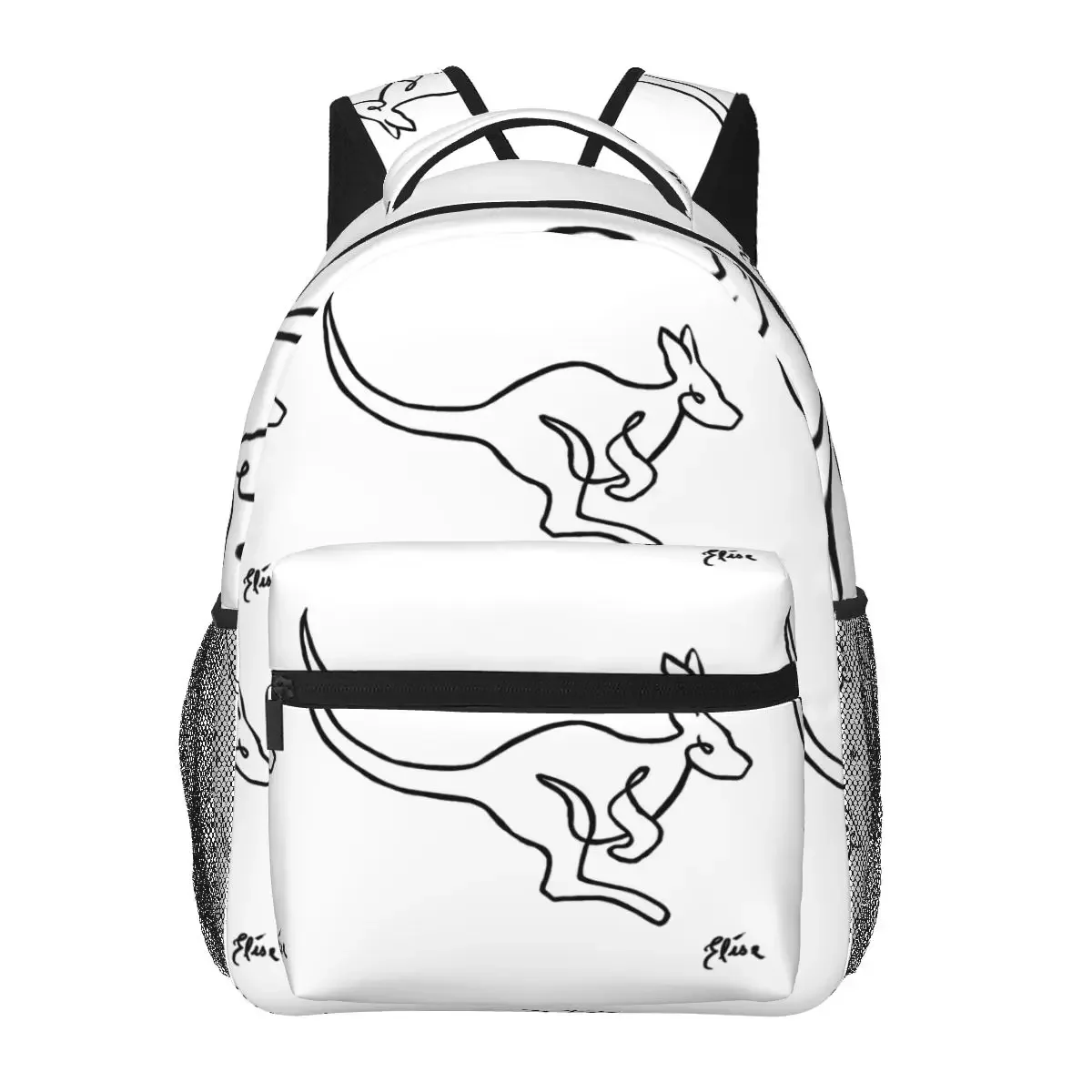 Kangaroo Jumping Australian Backpacks Boys Girls Bookbag Students School Bags Laptop Rucksack Shoulder Bag Large Capacity