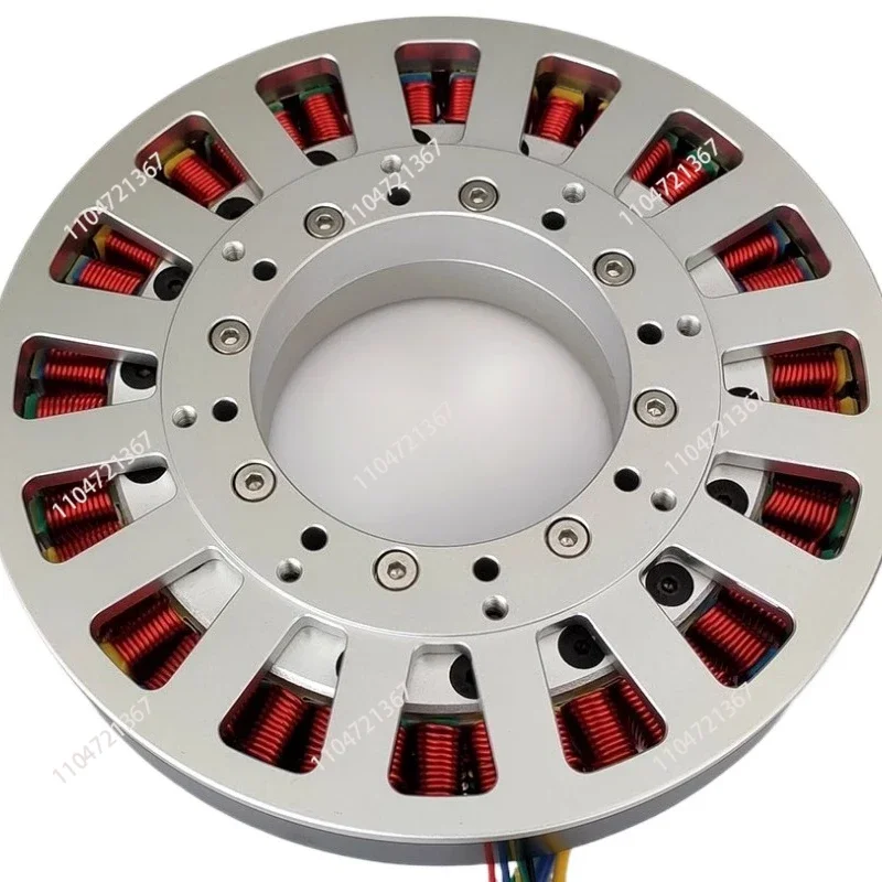700W 14810 Large Hollow Shaft Ultra Low Speed Disc DC Brushless Motor Flat Thin Motor Large Permanent Magnet Brushless DC Motor