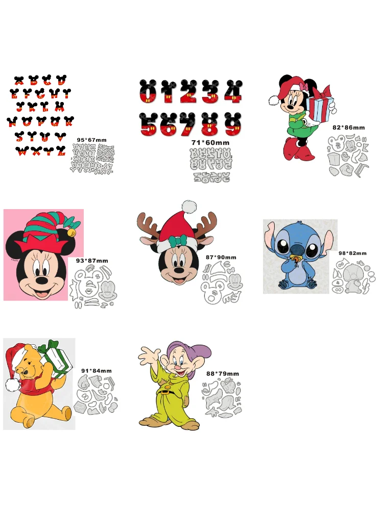 Disney Metal Cutting Dies Stencils Mickey Mouse for DIY Scrapbooking  Album Stamp Paper Card Embossing 2022 New Die Cut