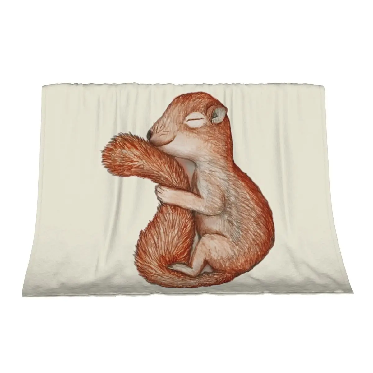 

Hibernating squirrel Throw Blanket Thins Bed Fashionable Winter beds Blankets