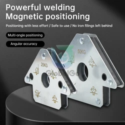 25/50/75kg Electric Welding Auxiliary Tools Magnetics Positioning 45/90/135/180 Degree Multi-angle Magnet Weld Positioner Fixer