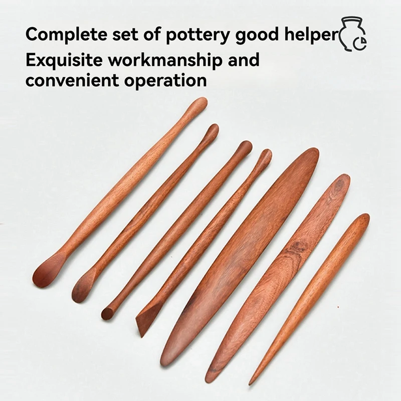 ABNO-Juego de herramientas de arcilla de cerámica hechas a mano-herramientas de tallado de arcilla de madera, tallado fino, lodos de colores para artes y manualidades