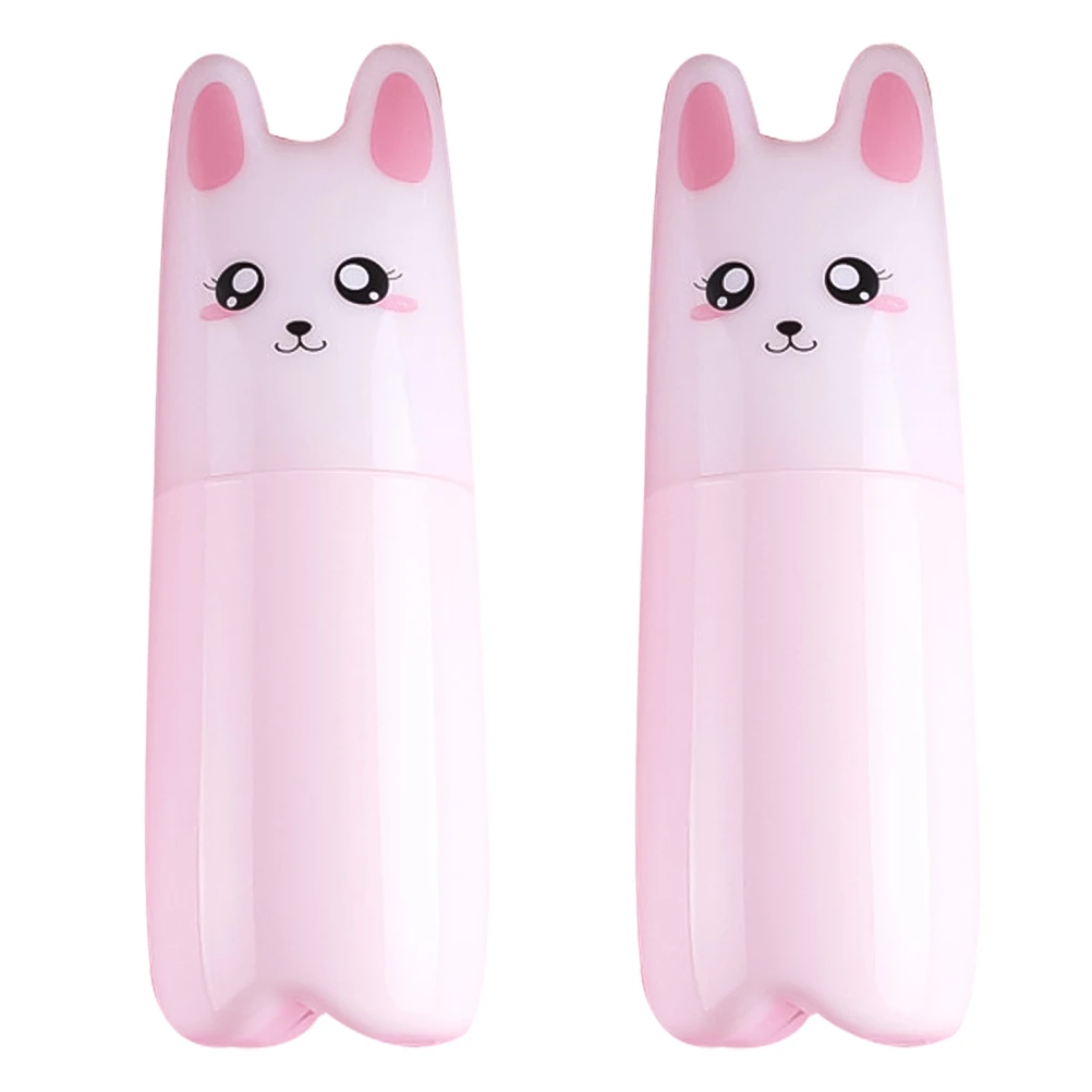 

2pcs Travel Spray Bottle Portable Refillable Misting Cute Pink Cat Shape Small Plastic Reusable Storage Liquid Perfume