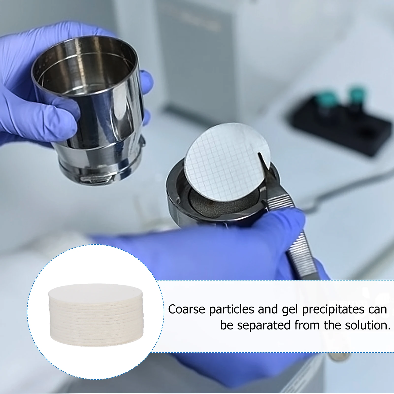 

2pcs 2 Packs Qualitative Filter Paper Discs For Lab Industrial Mushroom Cultivation Oil Test Equipment Small Lightweight Durable
