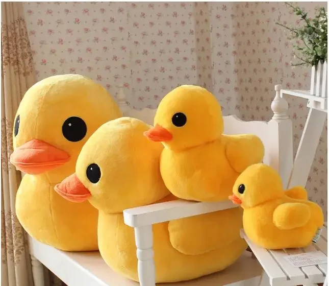 2023 10CM 20cm Cute Yellow Duck Plush Toy Soft Plush T Stuffed Animal Doll Toy Children Children Baby Girl Christmas Gifts