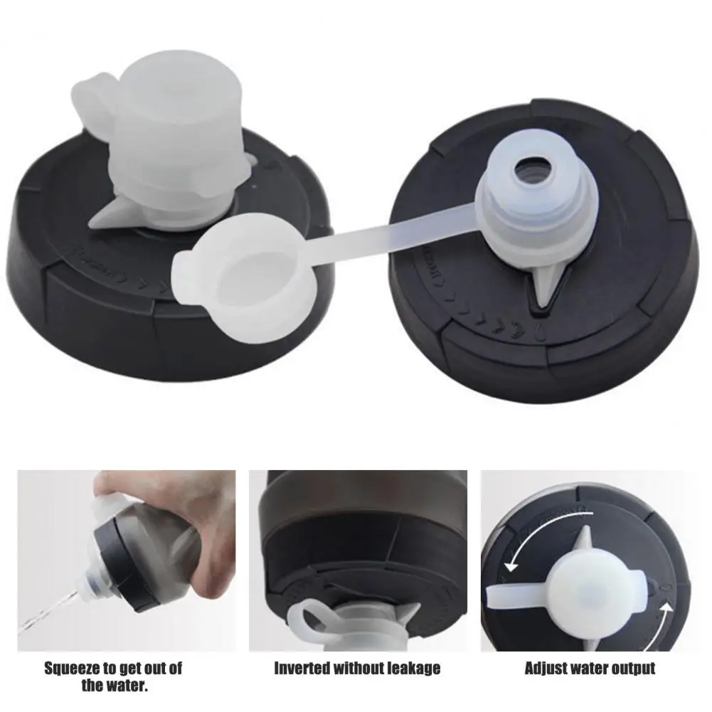 Kettle Dust Cover Silicone Water Bottle Mud Caps Bpa Free Heat-resistant Dustproof Sealing Caps for Food Grade Bottles 2 Pack