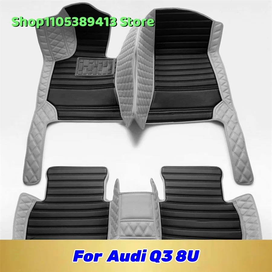

Mats Carpets Auto Leather Custom Car Floor Mats For Audi Q3 8U 2018 2017 2016 2015 2014 2013 2012 Car Mat Accessories