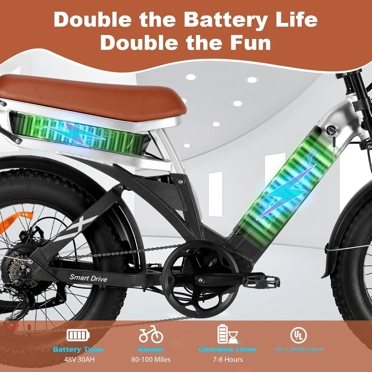 【1 Year Warranty】BAOLUJIE 2033 Adults Electric Bike 2000W Ebike Dual Motor Bicycle 48V30AH E Bike Mountain Moped Ebikes off-road