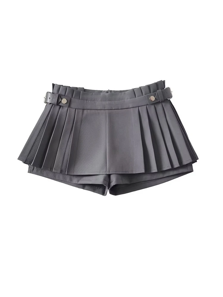 مثير ort تنورة السراويل الرجعية الأمريكية الصيف f طول المضادة للتعرض للفتيات الشارع Sle لون نقي تنورة ألف خط