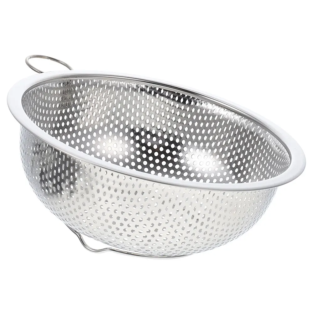

Stainless Steel Drain Basin Fine Mesh Strainer Kitchen Rice Washer Fruit Basket Sink Drainer Vegetable Cleaner Pasta