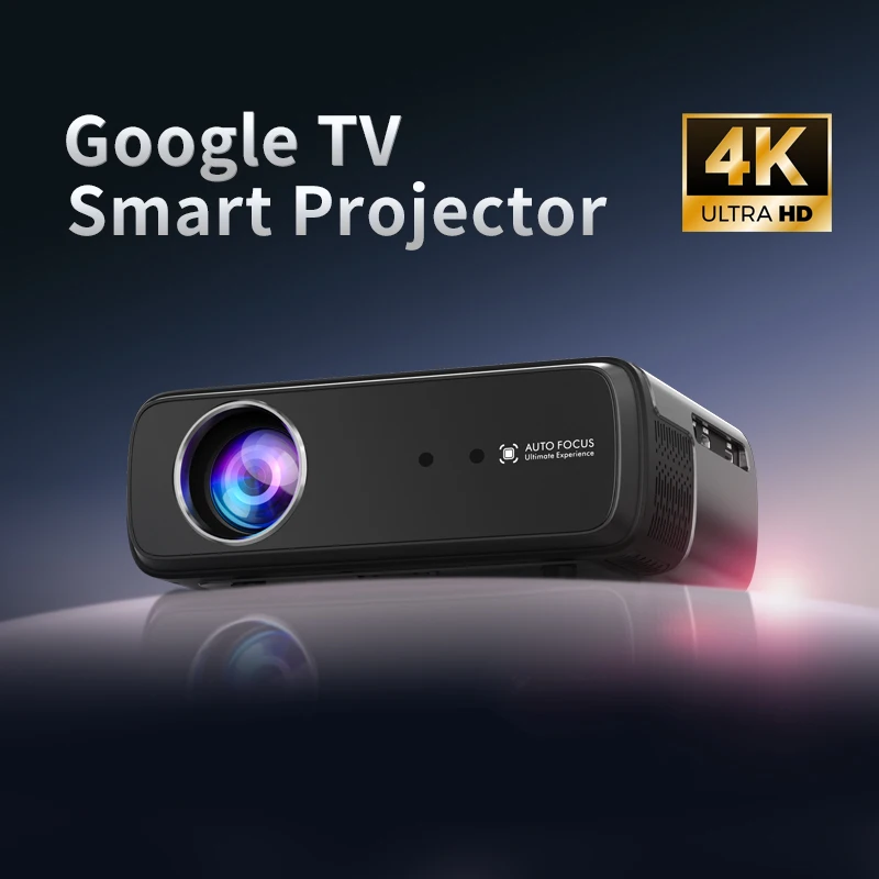 A8 Android 14 Google TV-проектор 1500ANSI 1080P 4K |   Сертифицированный Netflix/Дисней+ |   Дом и спальня Кинотеатр День Ночь Автофокус