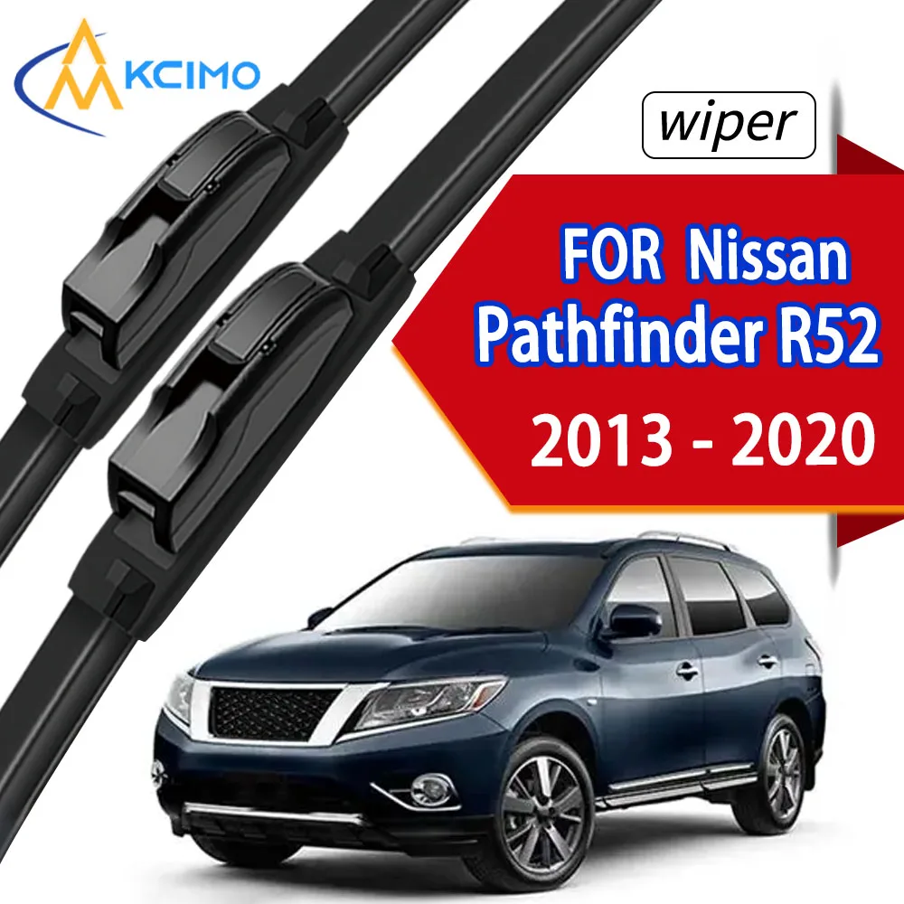 

Car Front Wiper Blades For Nissan Pathfinder R52 2013-2020, Anti-Aging Long Lasting Rubber Wipers