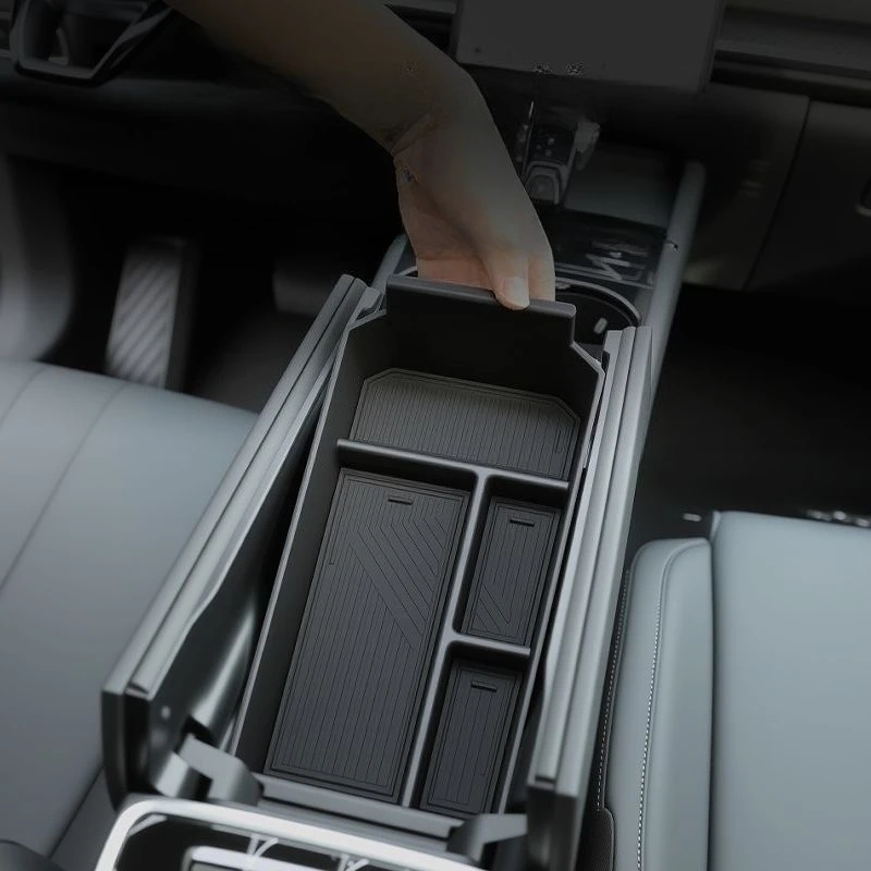 Für JAECOO J7 PHEV 2024-2026 Armlehnen-Aufbewahrungsbox Mittelkonsolen-Organizer Behälter Innenraum-Ordnung Auto-Styling Zubehör – Detail 2