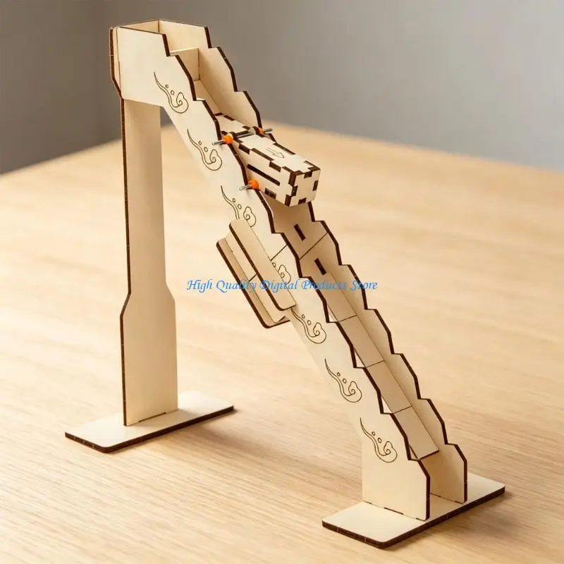 U2JE Wooden Roller Slope Center Of Gravitation and Motion Demonstration Tool Physics Learning Aid For Classroom Experiments