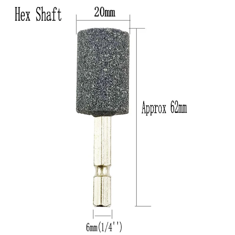 LICE-8 Pcs Shape Grinding Stone - 1/4Inch Hex Shank Abrasive Stone Mounted Grinding Point For Rotary Tool Drill