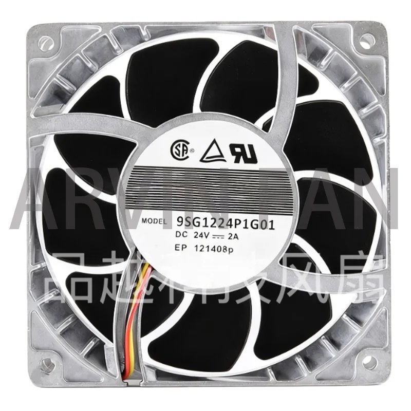 

9SG1224P1G01 Original 12038 DC24V 2A 12CM Large Air Volume Aluminum Frame Cooling Fan