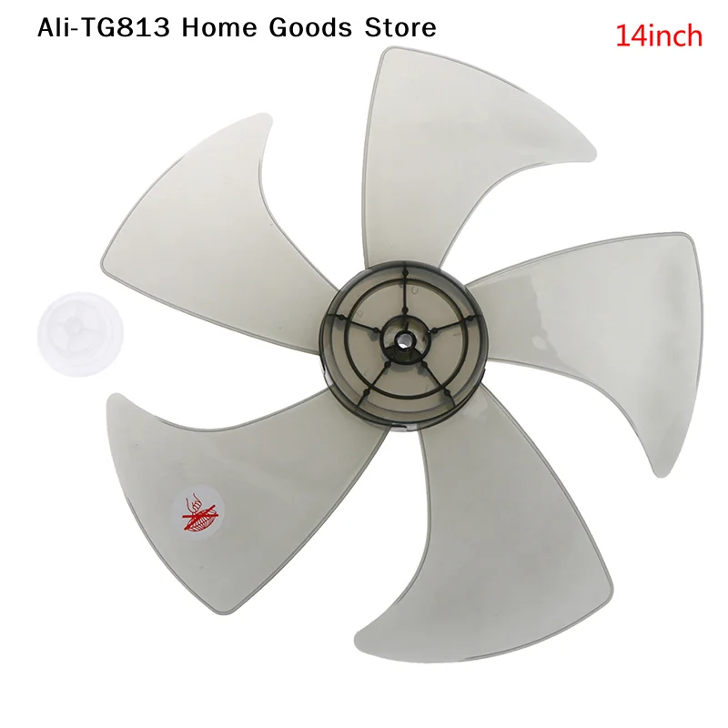 

[TG813]14 Inch Plastic 5 Leaves Fan Blade with Nut Cover Fan Blades For Pedestal Fan