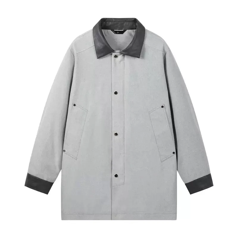 

Autumn and Spring Fashion Trend American Vintage Windproof Mid-Length Jacket Men's Casual Loose Sports High-Quality Outerwear