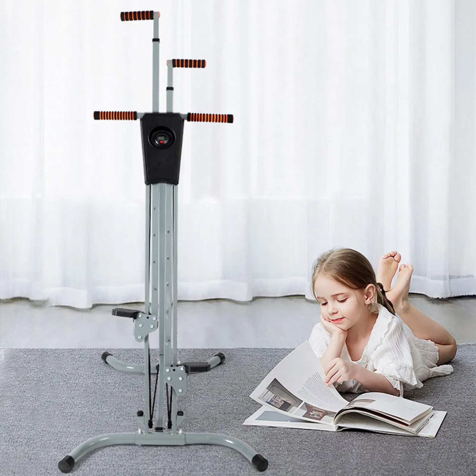 

Кардио-альпинист со стальной рамой, сверхмощный тренажер для кардиотренировок для домашнего спортзала