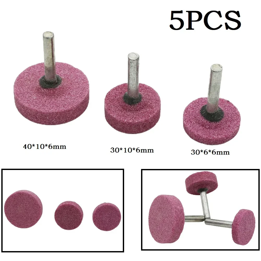 Lot De 10 Outils De Polissage Meule 16-30mm - Tige Abrasive Pour Pierre Montée Mandrin - Grain 80
