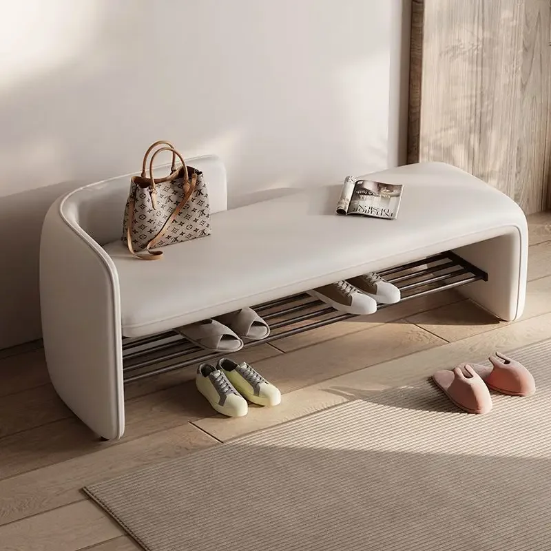 Tabouret simple et moderne pour changer de chaussures, tabouret de rangement pour chaussures d'entré
