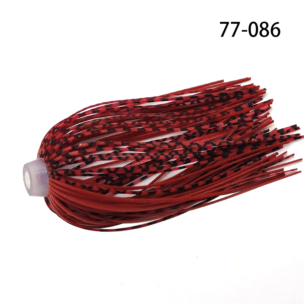 5 Stück/Lot 88 Stränge 64mm Silikonröcke Elastische Löcher Schirmröcke Angelzubehör Buzzbaits Spinner Buzz Bait – Detail 13