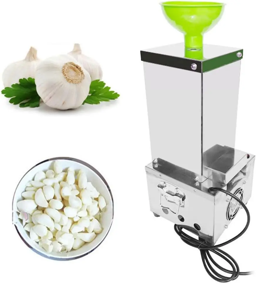 

110V Electric Garlic Peeler Commercial Garlic Peeling Machine Separator Peel Remover Stainless Steel for Restaurants and Home
