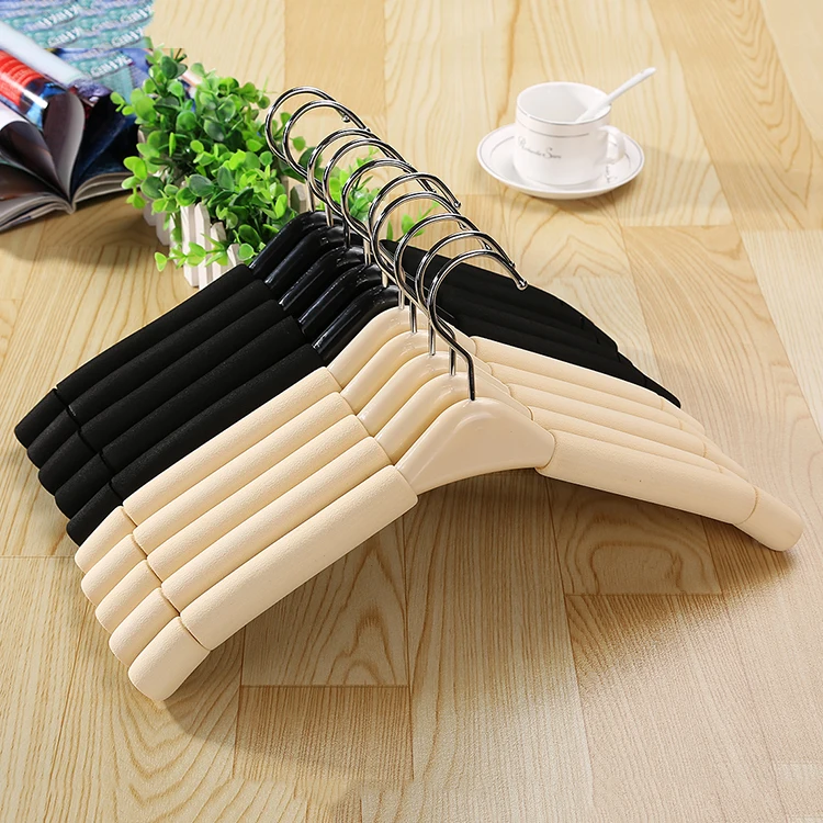 5Pcs Non-Slip Seamless Sponge Hangers for Adults and Children, Foam Hangers with Clips for Clothing Stores, Suitable for Hanging Clothes in the Bedroom/Bathroom/Outdoor, a Space-Saving Wardrobe Essential